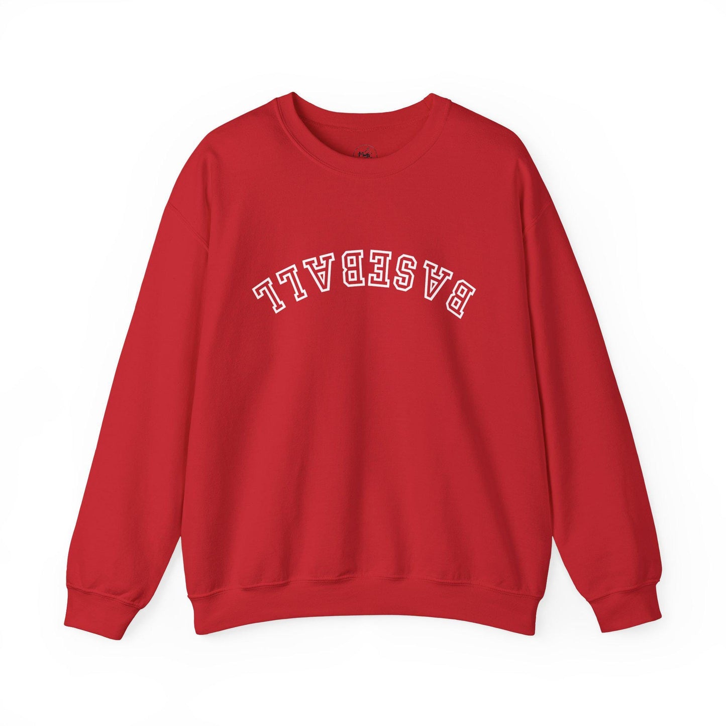 Upside-Down Baseball Unisex Sweatshirt, Baseball Lover, Sports Apparel, Gifts for Athletes, Casual Wear, Perfect for Game Days