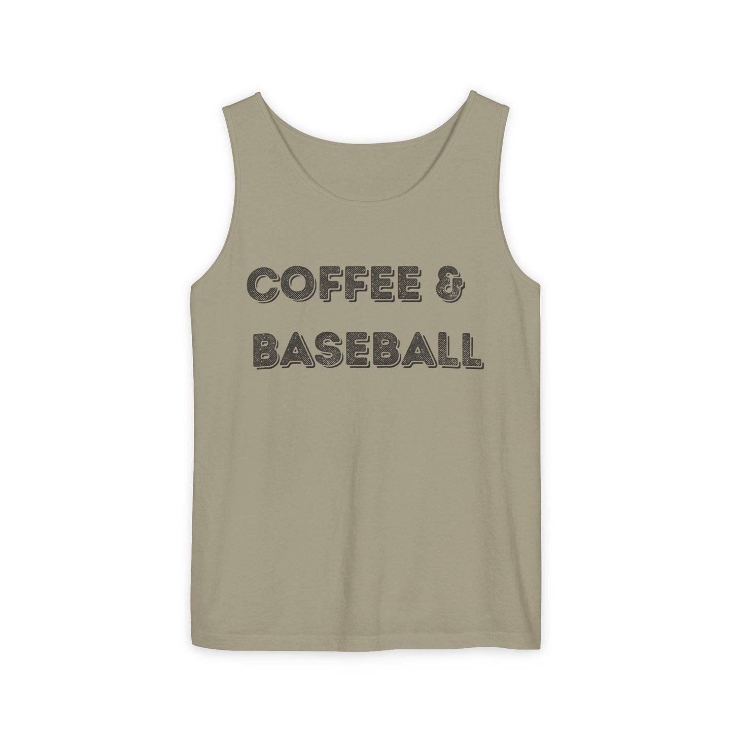 Coffee & Baseball Unisex Tank Top - Perfect for Sports Lovers, Summer Days, Casual Wear, Gifts for Him/Her, Baseball Season