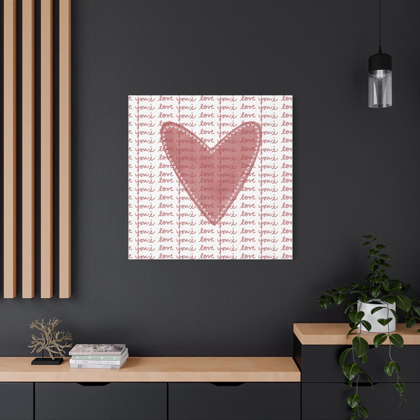 I Love You Canvas Print, Matte Canvas, Stretched, 1.25"