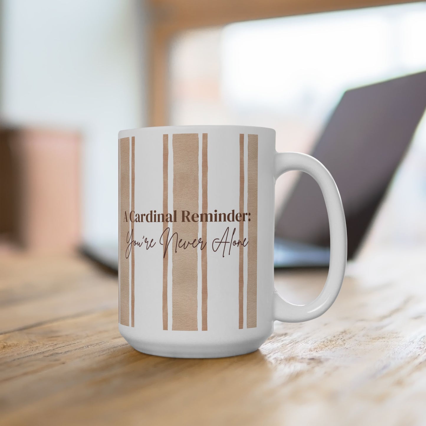 He is Near Psalm 34:18 Cardinal Reminder - Ceramic Christian Mug