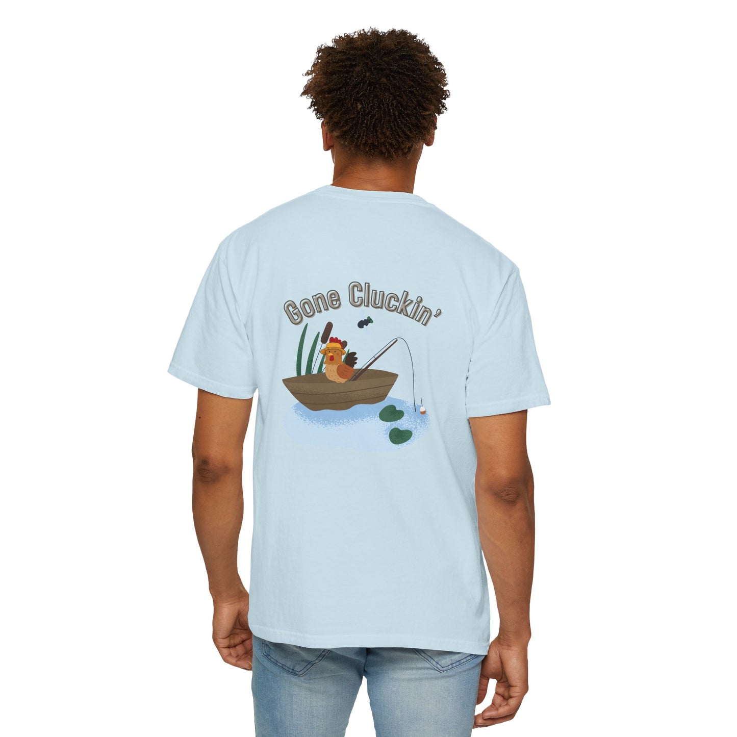 Roost & Ruffle Brand Unisex T-shirt - Gone Cluckin' Fishing T-Shirt