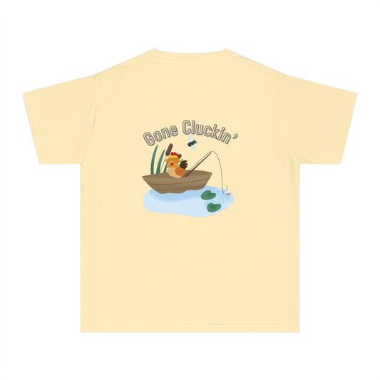 Roost & Ruffle - Youth Fishing Tee Gone Cluckin'