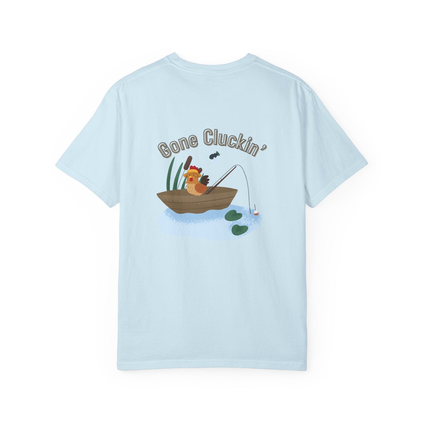 Roost & Ruffle Brand Unisex T-shirt - Gone Cluckin' Fishing T-Shirt