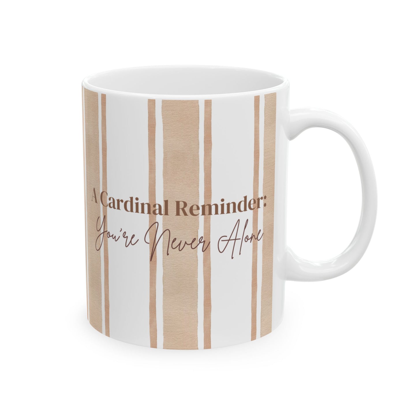He is Near Psalm 34:18 Cardinal Reminder - Ceramic Christian Mug