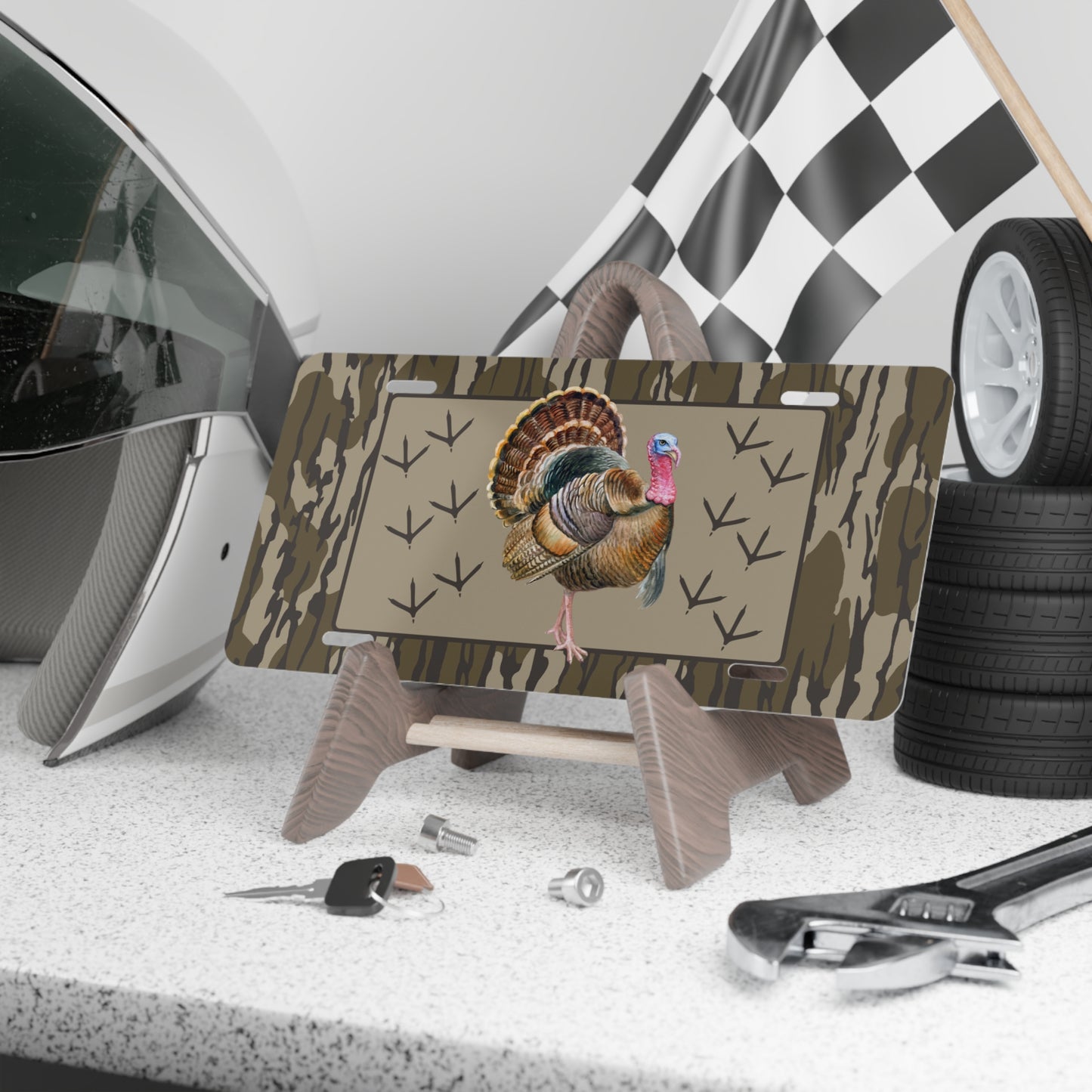 Turkey Bottomland Camouflage license plate | Vanity Plate