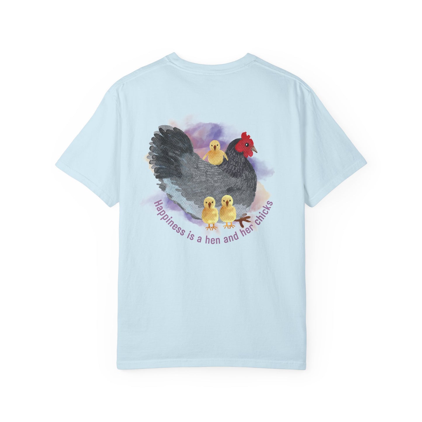 Roost & Ruffle Brand Unisex T-shirt - Happiness is... Hen & Chicks