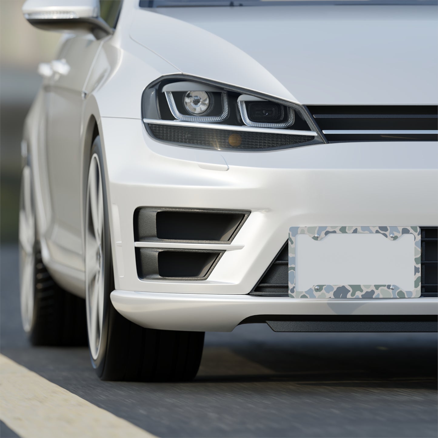 Camo Metal License Plate Frame