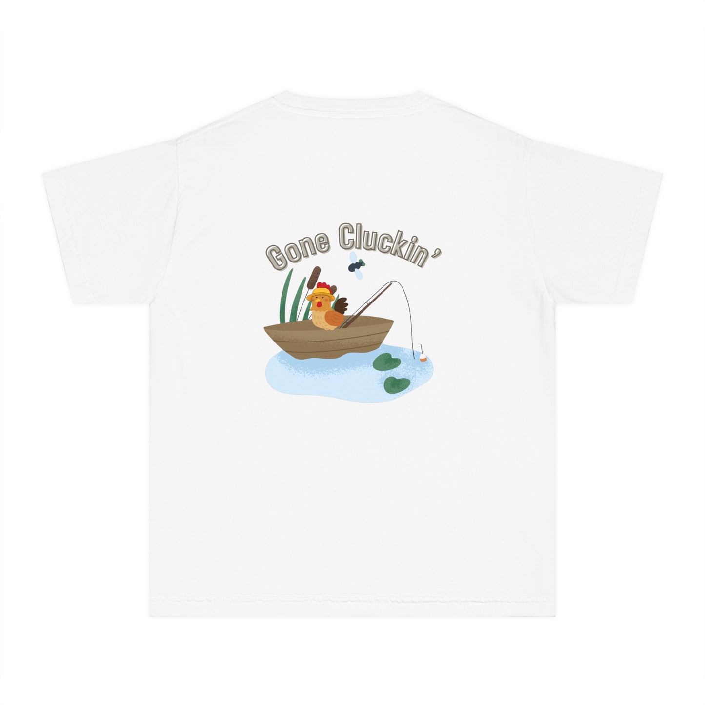 Roost & Ruffle - Youth Fishing Tee Gone Cluckin'