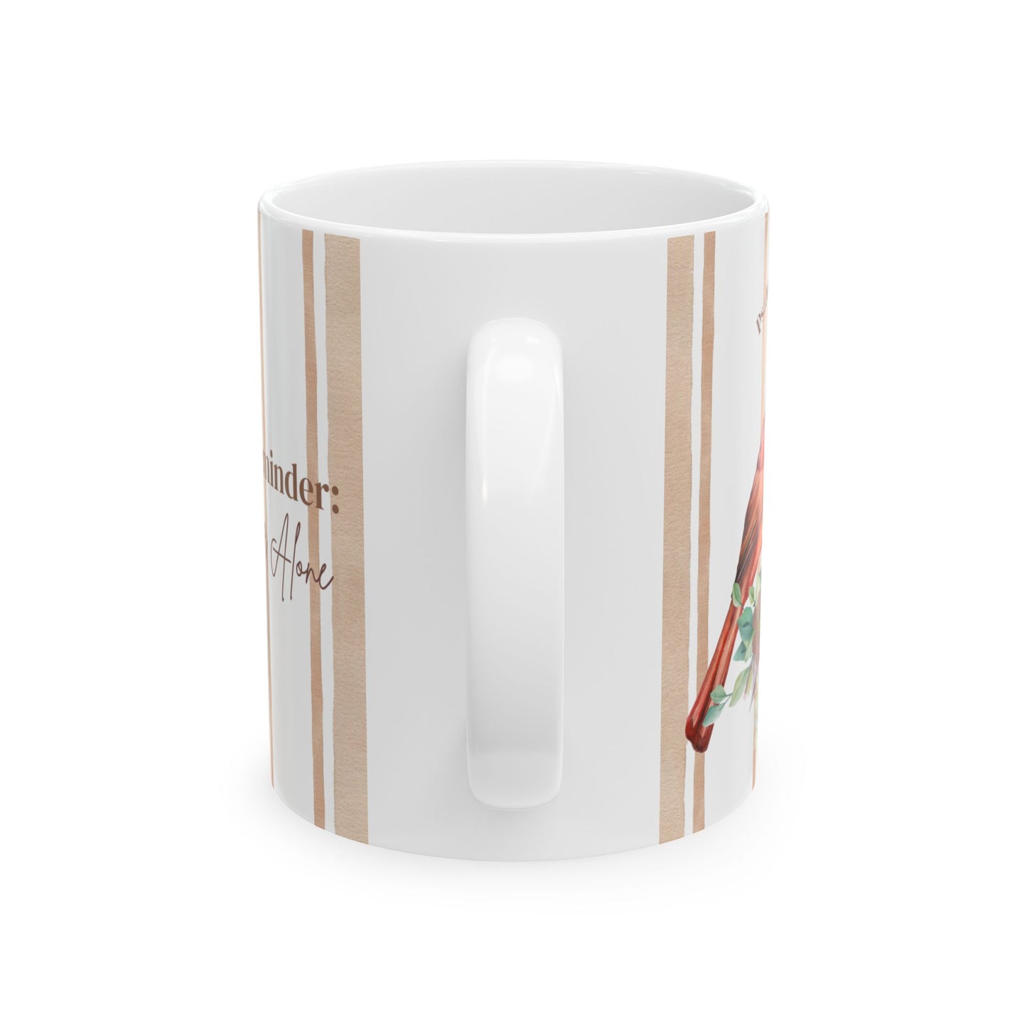 He is Near Psalm 34:18 Cardinal Reminder - Ceramic Christian Mug