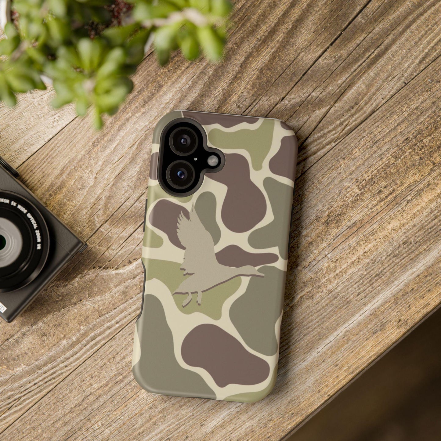 Duck Camo Magnetic Tough iPhone Case