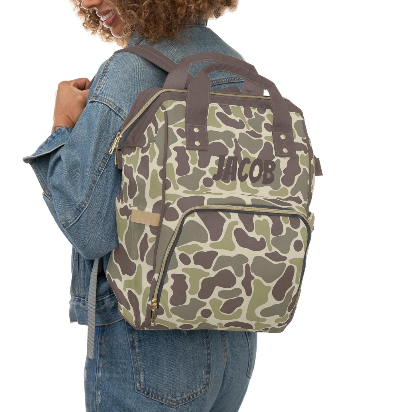 Camo Diaper Backpack {personalized} - Stylish, Practical Baby Bag, Gifts for New Moms, Travel Essentials, Everyday Carrying