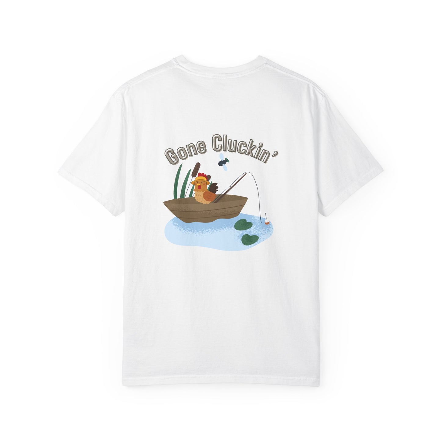 Roost & Ruffle Brand Unisex T-shirt - Gone Cluckin' Fishing T-Shirt