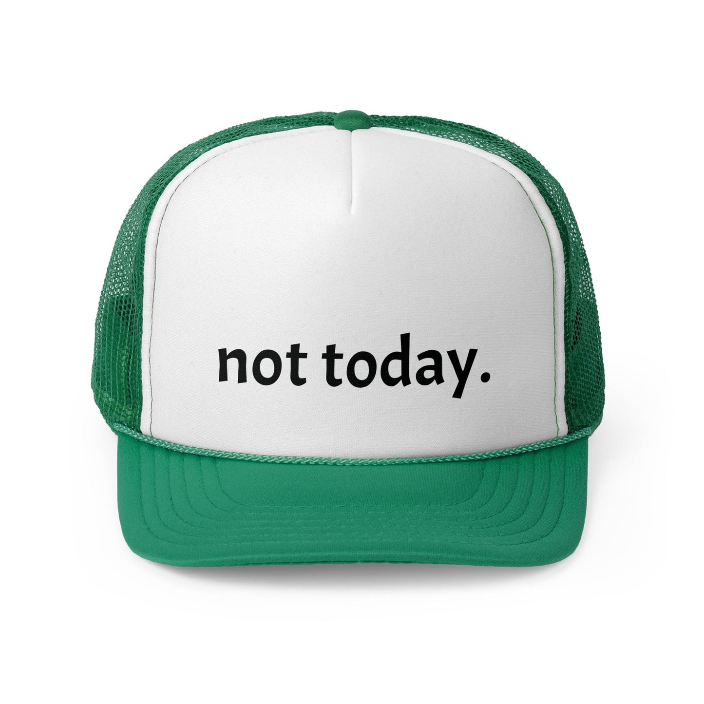 Funny Not Today Trucker Cap, Casual Adjustable Hat, Gift for Friends, Outdoor Hat, Trendy Headwear, Humor Accessories