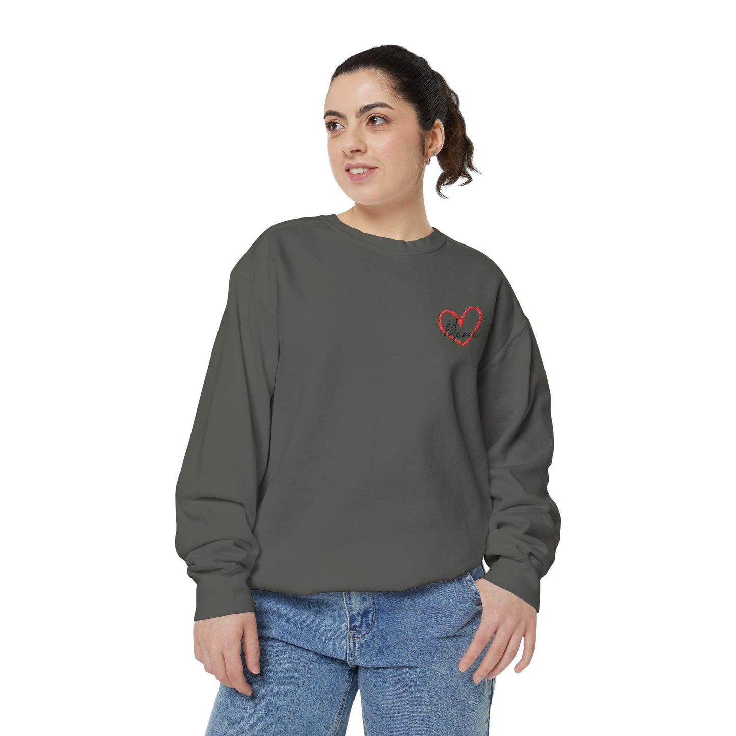 MAMA Valentine's Sweatshirt // Unisex Garment-Dyed Sweatshirt // Comfort Colors