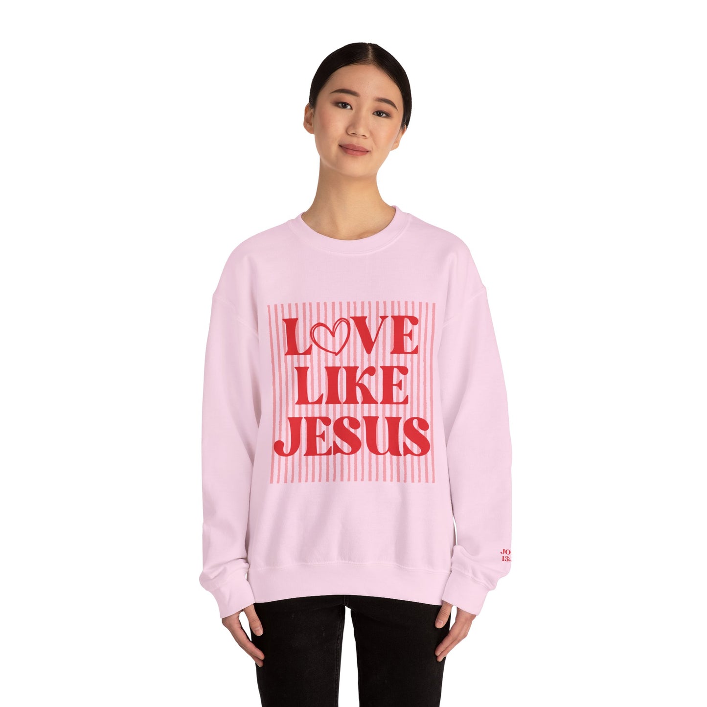 Love Like Jesus Unisex Heavy Blend™ Crewneck Sweatshirt, Valentine's Day