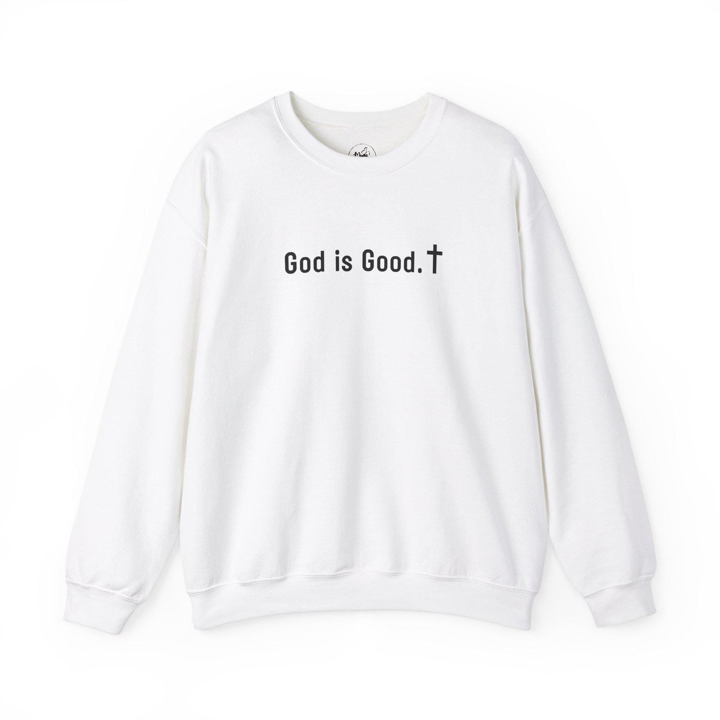 Faith-Inspired "God is Good" Unisex Crewneck Sweatshirt, Cozy Christian Apparel, Religious Sweatshirt, Casual Everyday Wear