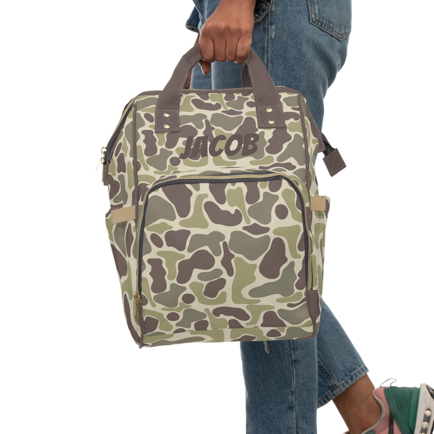Camo Diaper Backpack {personalized} - Stylish, Practical Baby Bag, Gifts for New Moms, Travel Essentials, Everyday Carrying