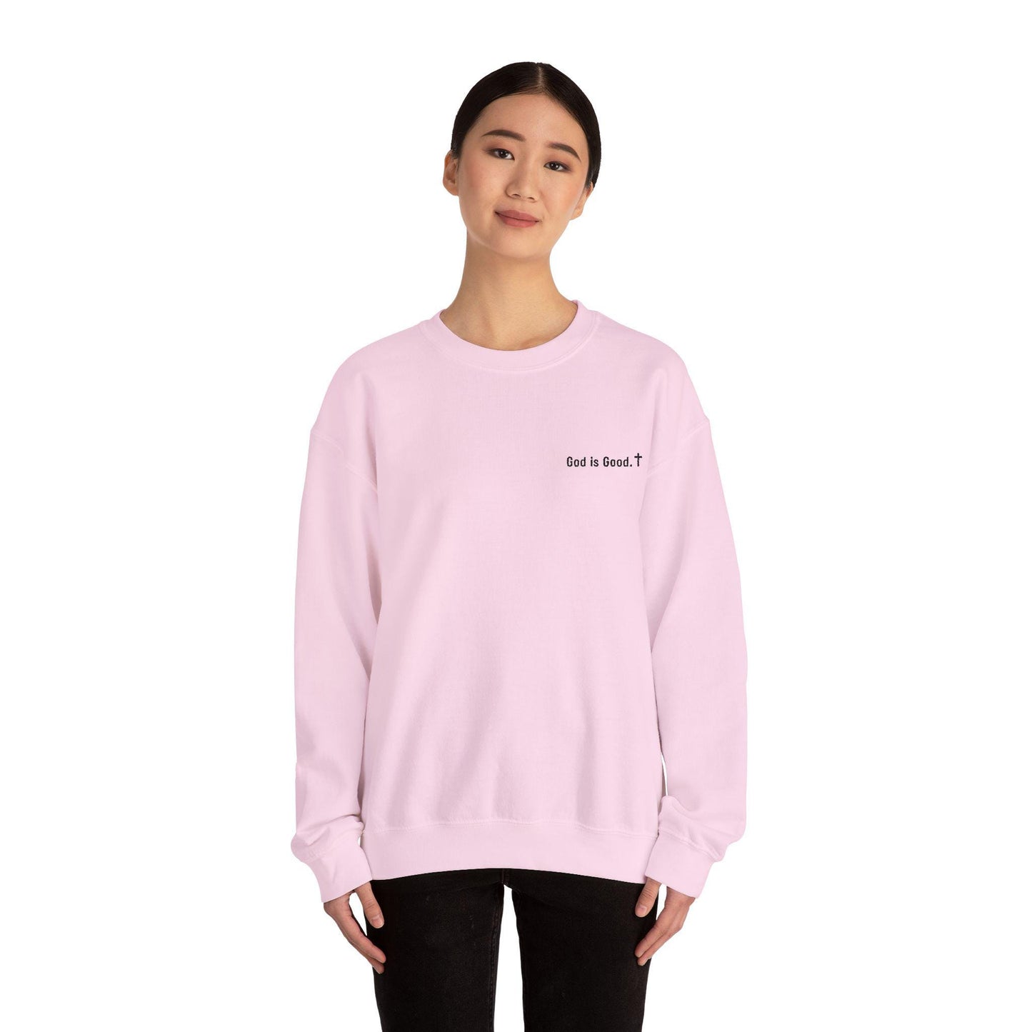 God is Good Unisex Crewneck Sweatshirt, Casual Sweatshirt, Christian Gift, Cozy Apparel for Faith, Inspirational Fashion