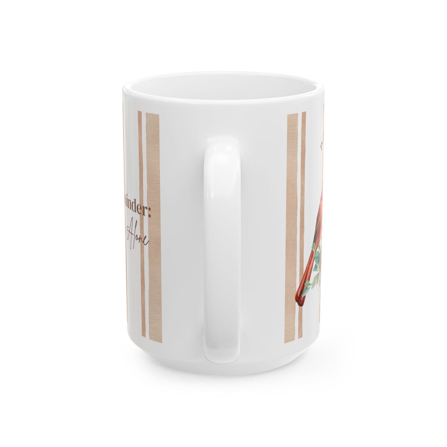 He is Near Psalm 34:18 Cardinal Reminder - Ceramic Christian Mug