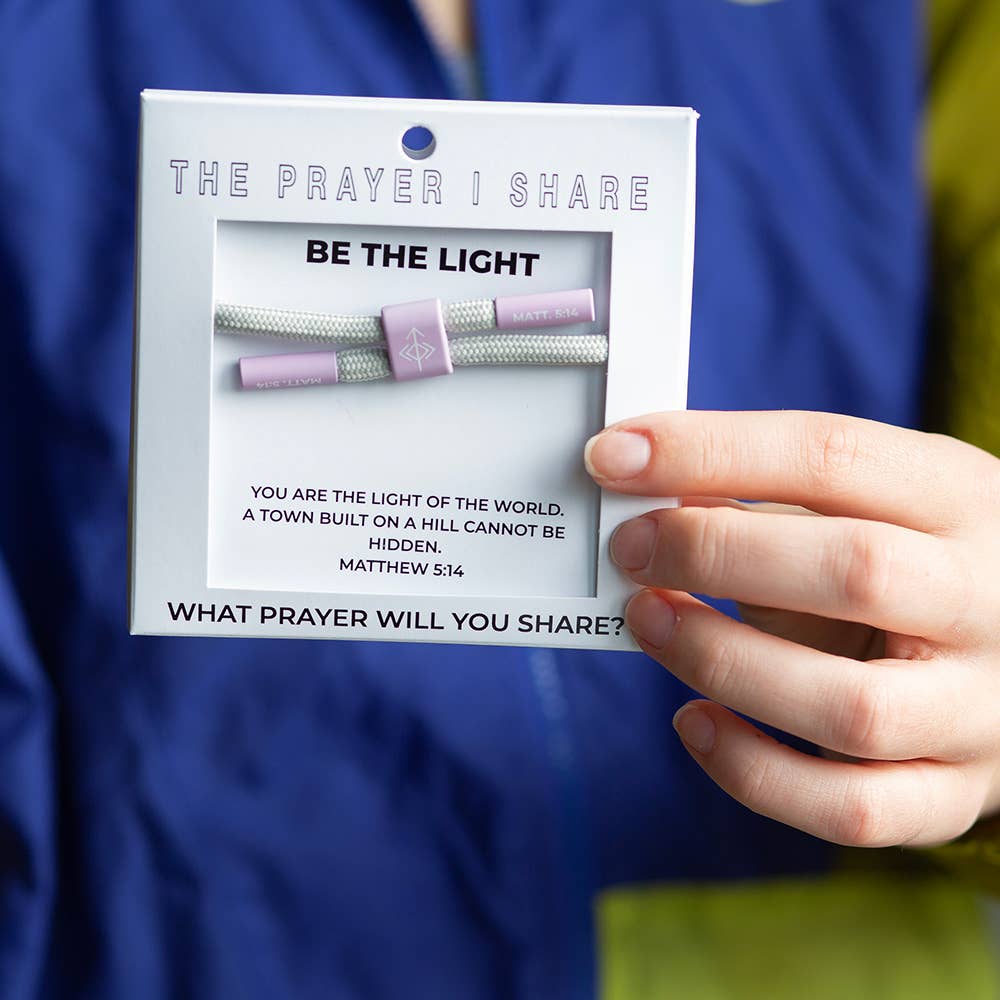 BE THE LIGHT Bracelet, Christian Cord Bracelet