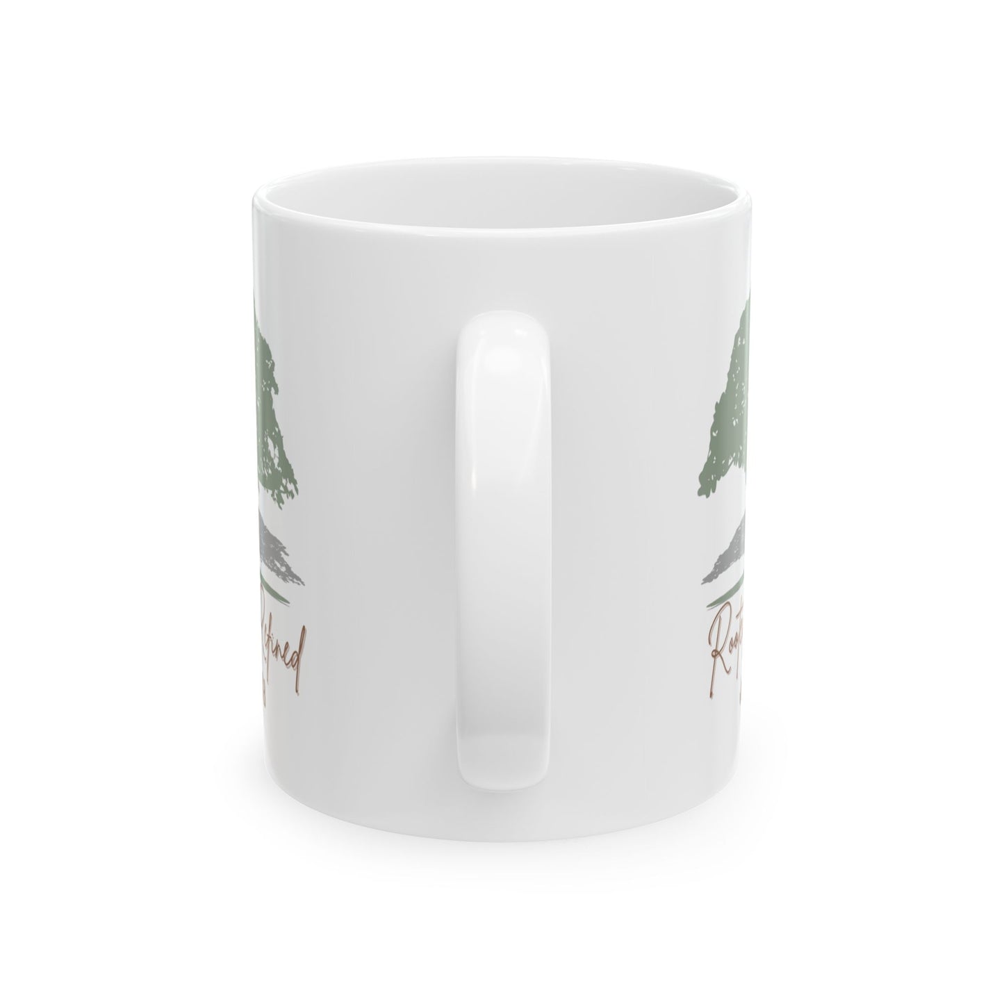 Rooted & Refined - Jeremiah 17:8 Rustic Tree Ceramic Mug - 11oz & 15oz - Perfect for Nature Lovers & Cozy Mornings