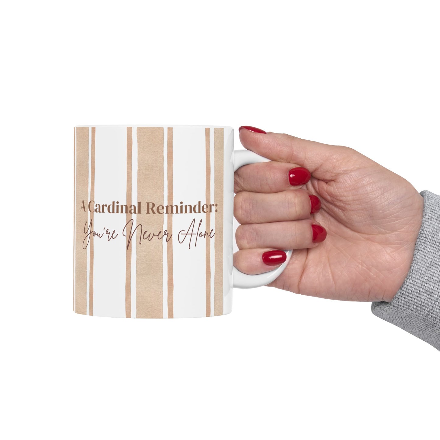He is Near Psalm 34:18 Cardinal Reminder - Ceramic Christian Mug