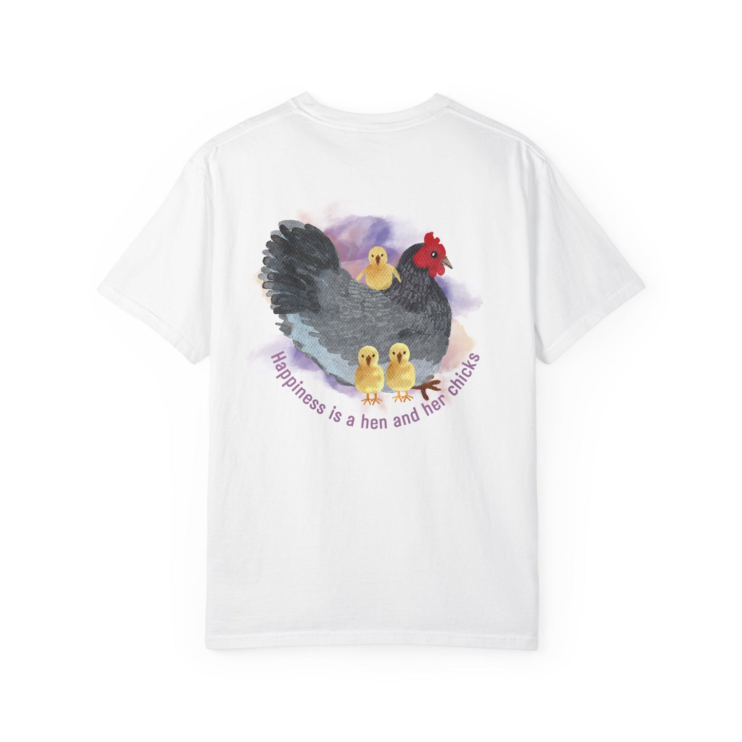 Roost & Ruffle Brand Unisex T-shirt - Happiness is... Hen & Chicks