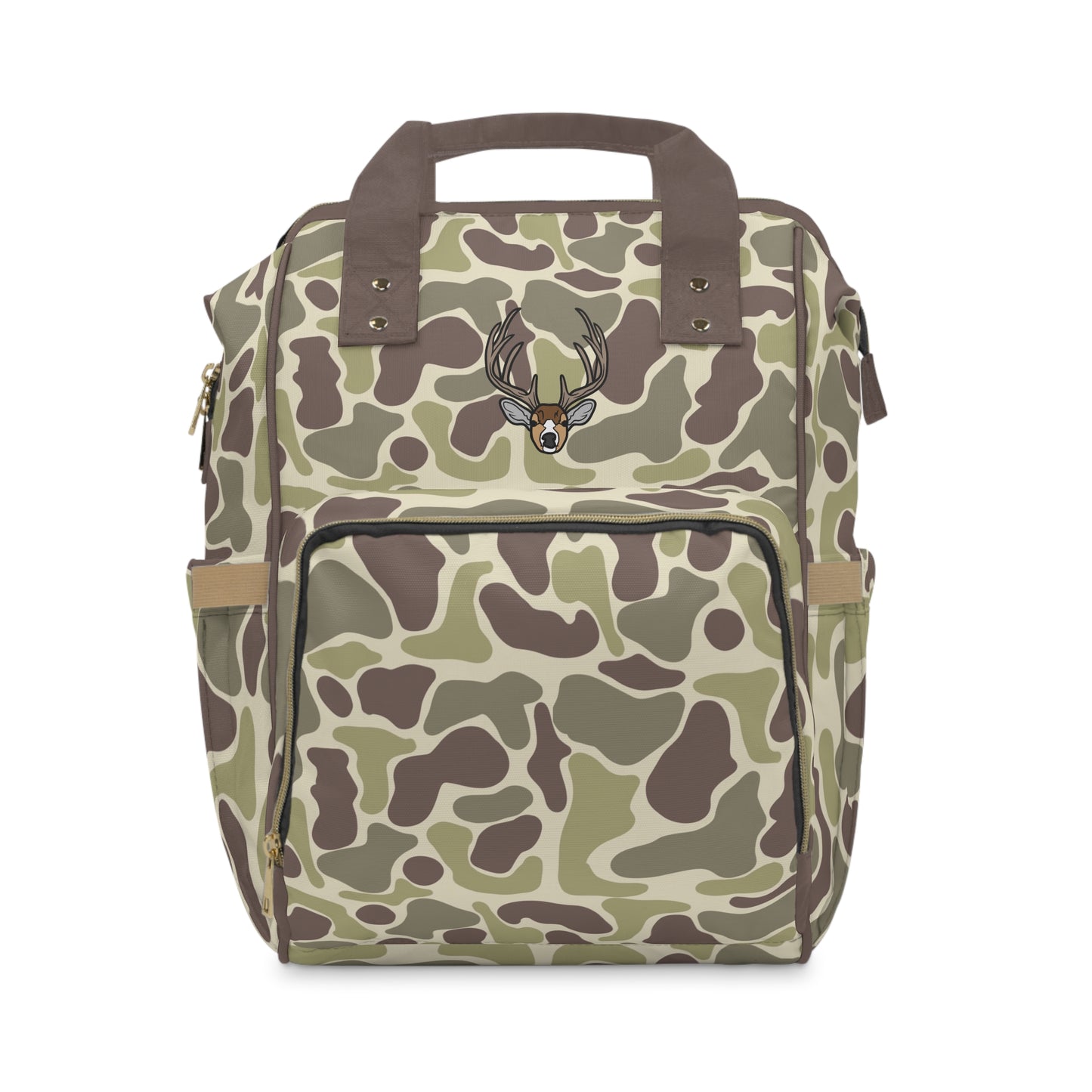 Deer Camo Diaper Backpack - Stylish, Practical Baby Bag, Gifts for New Moms, Travel Essentials, Everyday Carrying