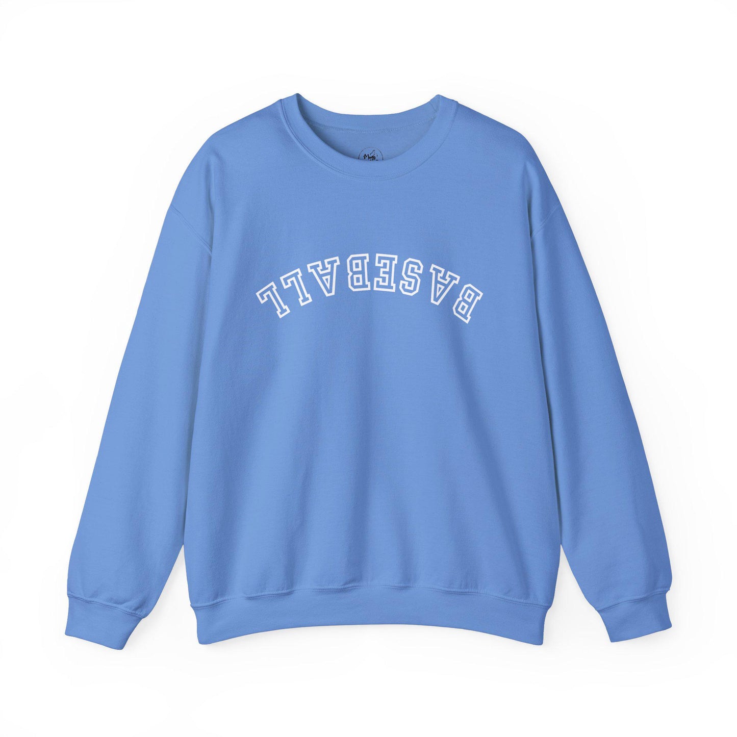 Upside-Down Baseball Unisex Sweatshirt, Baseball Lover, Sports Apparel, Gifts for Athletes, Casual Wear, Perfect for Game Days