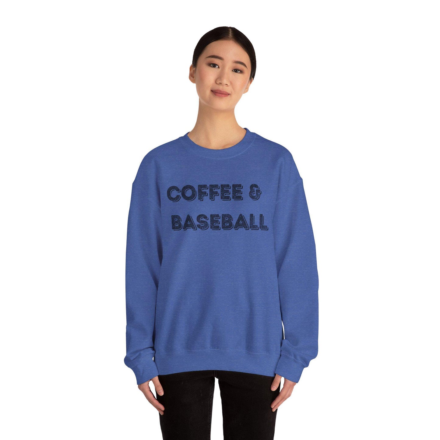 Coffee & Baseball Sweatshirt, Cozy Unisex Sweater for Sports Lovers, Perfect Gift for Baseball Fans, Comfortable Everyday Wear, Ideal for