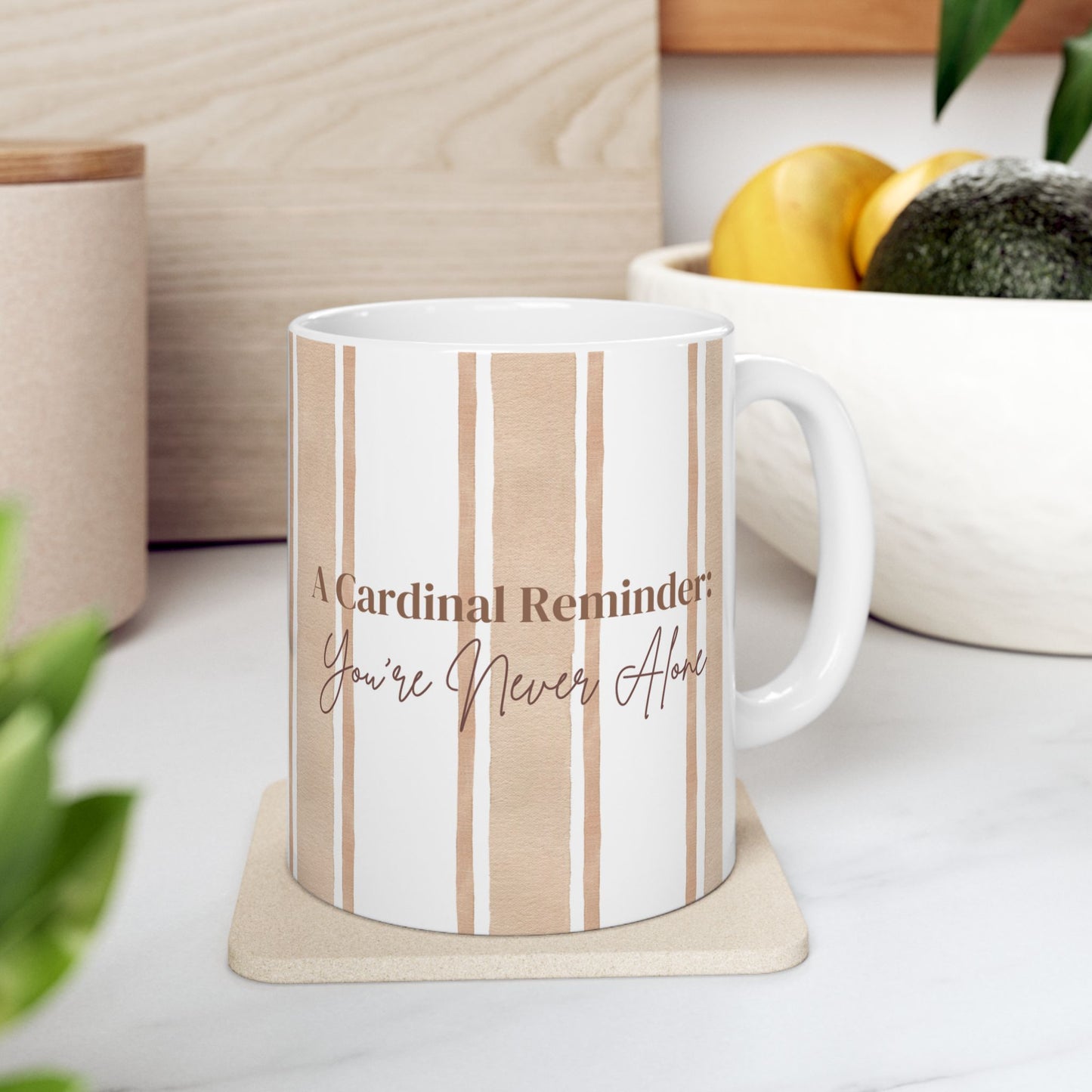He is Near Psalm 34:18 Cardinal Reminder - Ceramic Christian Mug