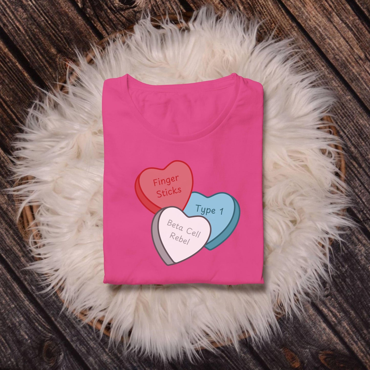 Conversation Hearts Type 1 Diabetes PNG, Valentine's Day, Humorous Valentines PNG {Sublimation, Prints, Cricut, Silhouette}
