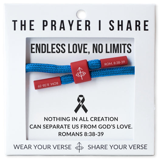 The Prayer I Share Bracelet | Romans 8 | Endless Love, No Limits | Christian Athletes Bracelet | Prayer Bracelets | T1D Awareness PRE-SALE