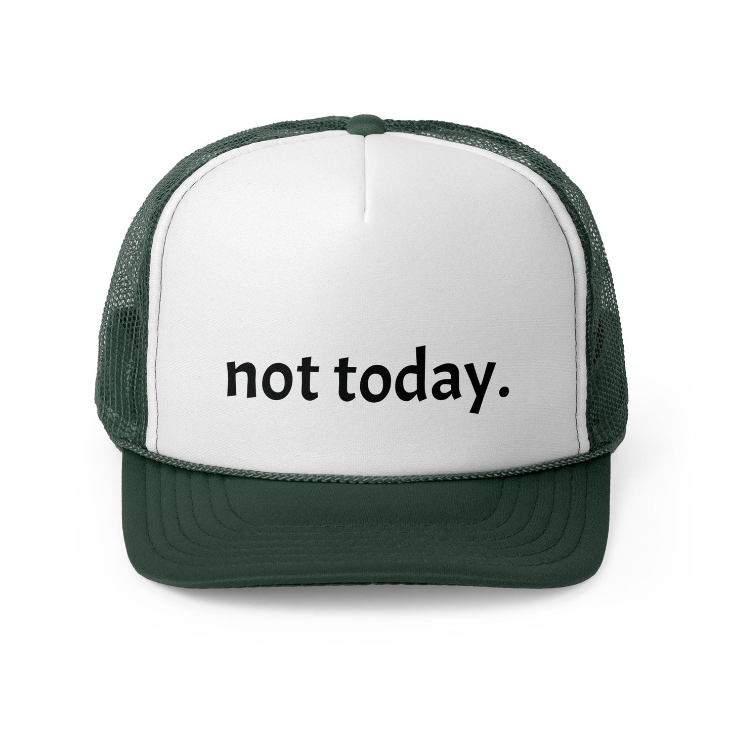 Funny Not Today Trucker Cap, Casual Adjustable Hat, Gift for Friends, Outdoor Hat, Trendy Headwear, Humor Accessories