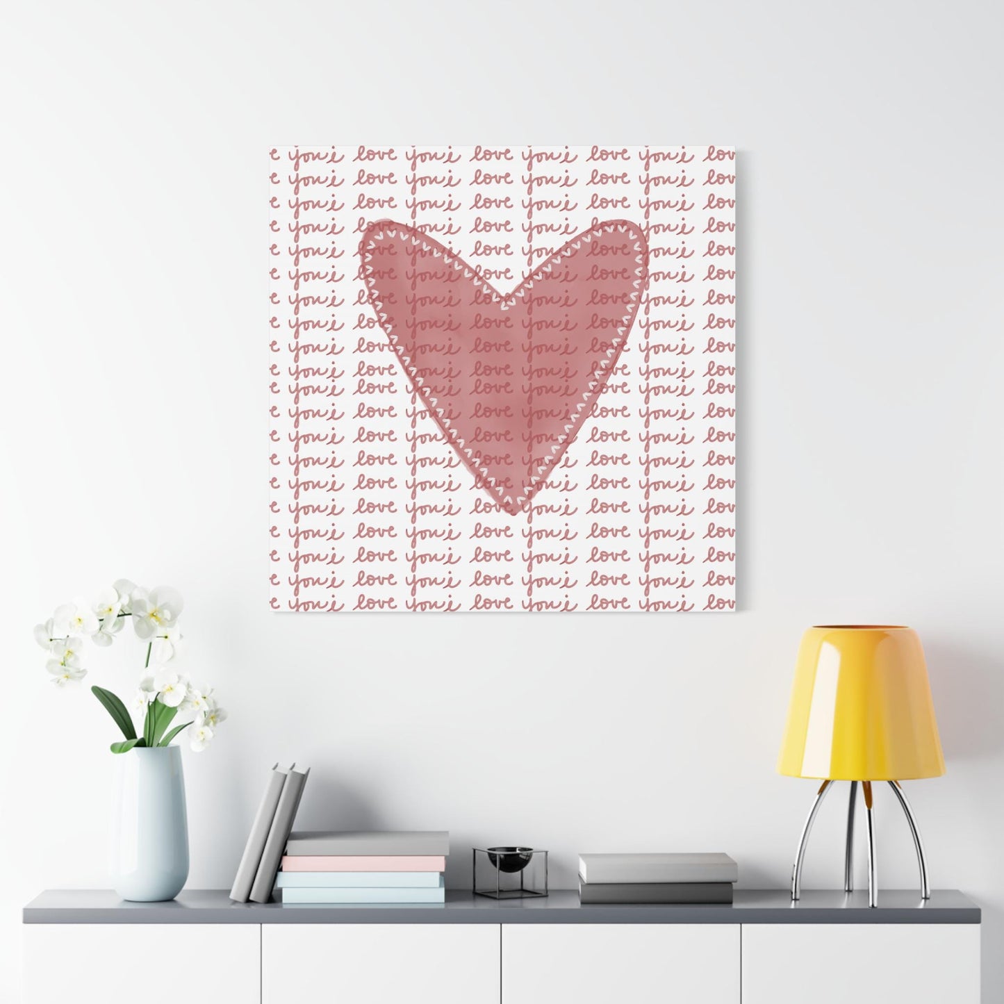I Love You Canvas Print, Matte Canvas, Stretched, 1.25"