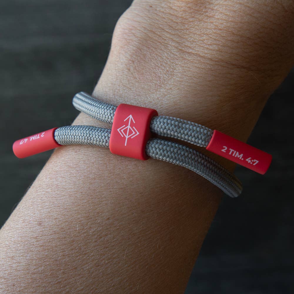 STRONG TO THE END Bracelet, Christian Cord Bracelet