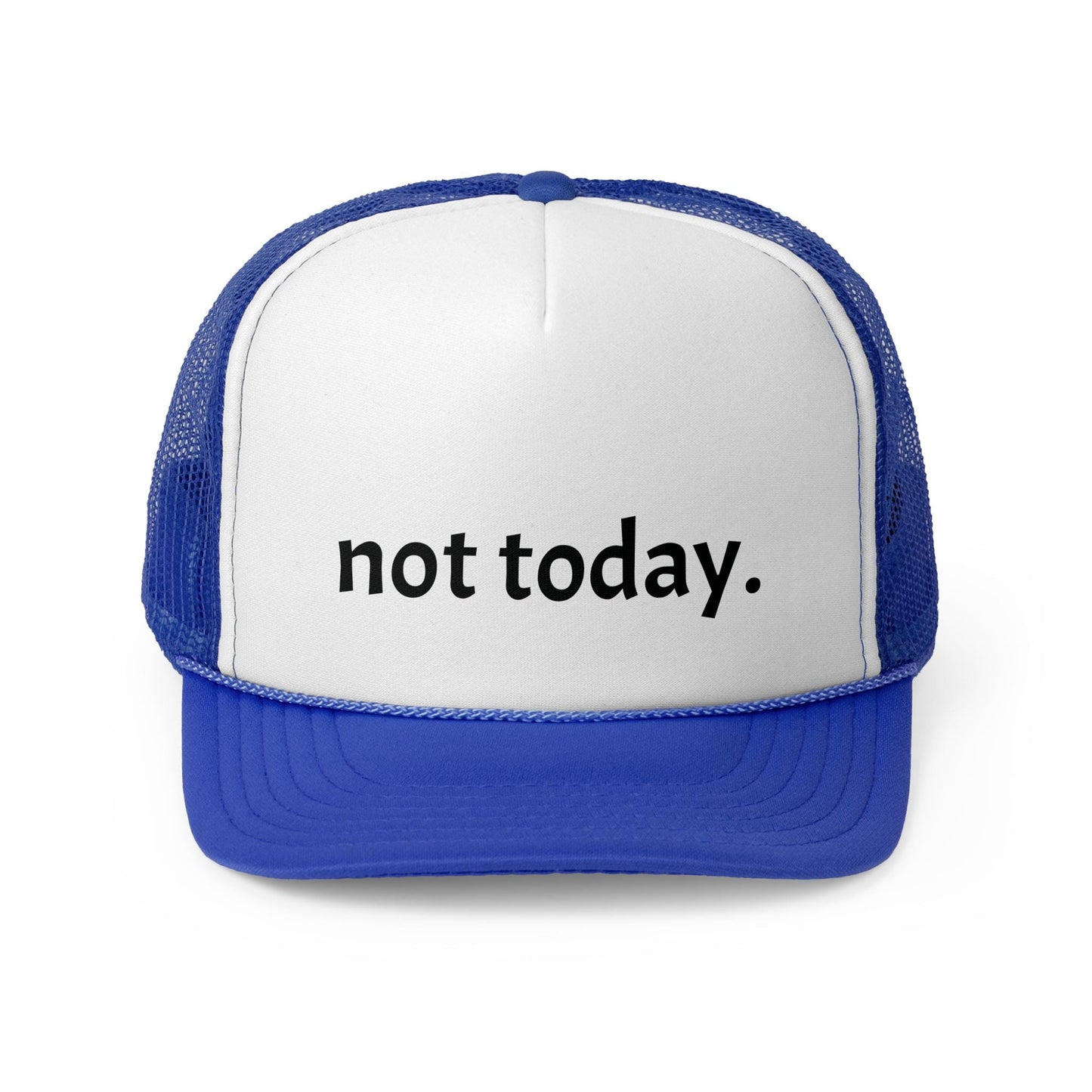 Funny Not Today Trucker Cap, Casual Adjustable Hat, Gift for Friends, Outdoor Hat, Trendy Headwear, Humor Accessories