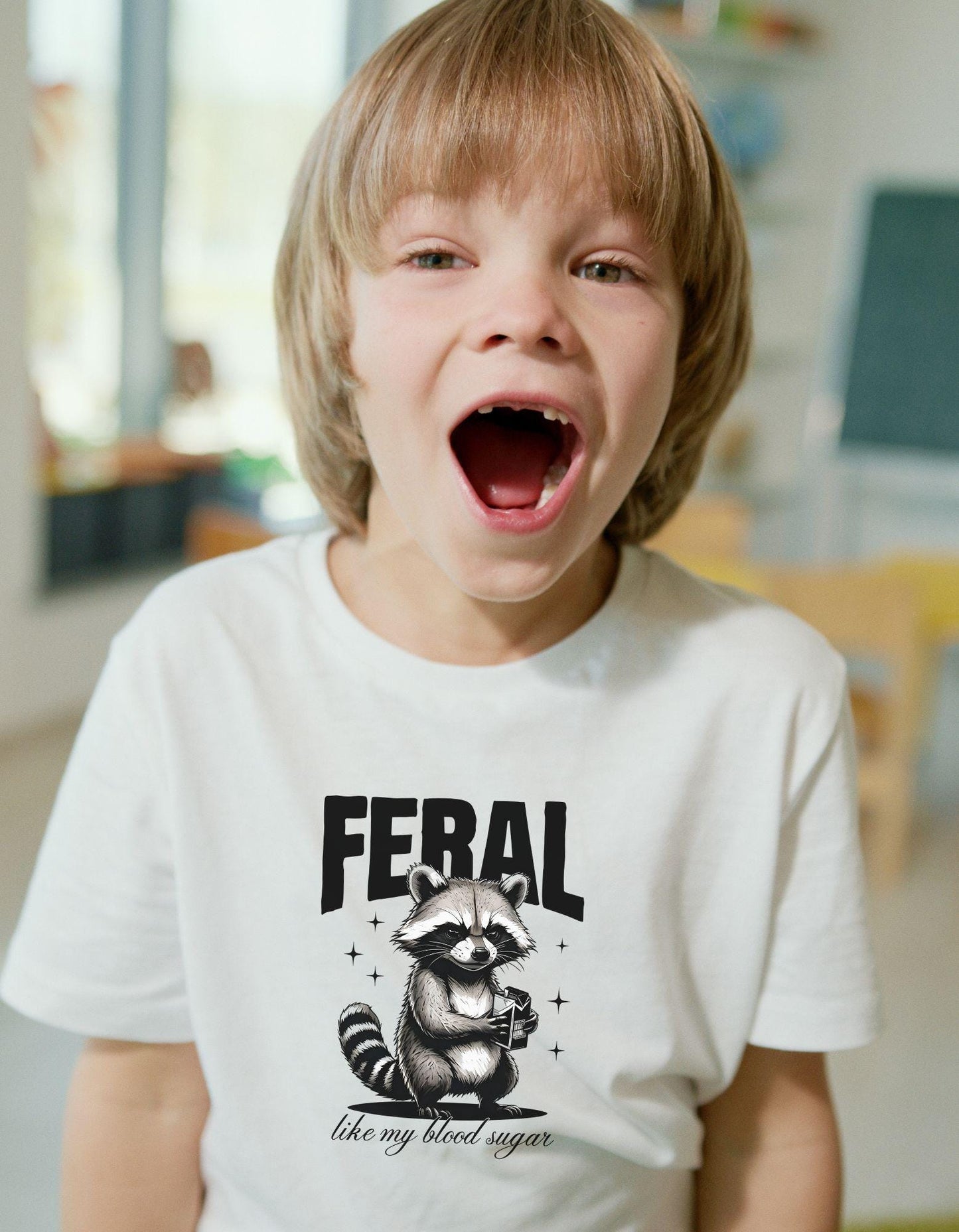 Feral Racoon Diabetes Feral Like My Blood Sugar PNG Files {Sublimation, Prints, Cricut, Silhouette} Humor, Diabetes, Type 1