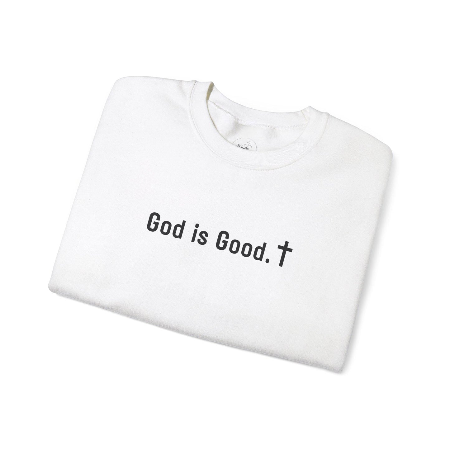 Faith-Inspired "God is Good" Unisex Crewneck Sweatshirt, Cozy Christian Apparel, Religious Sweatshirt, Casual Everyday Wear