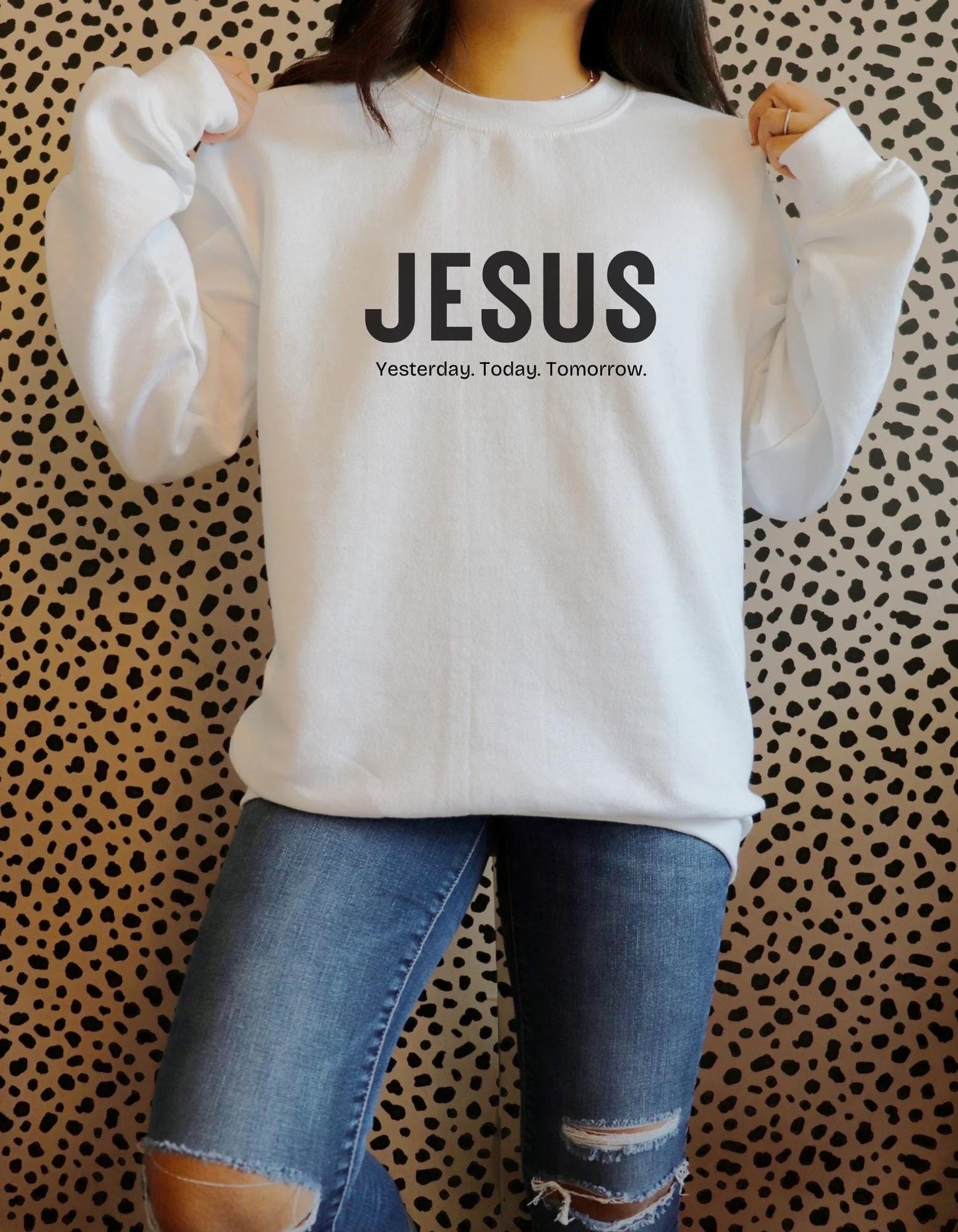 Jesus Yesterday Today Tomorrow PNG file, Church Girl, Love {Sublimation, Prints, Cricut, Silhouette} Bible Quotes