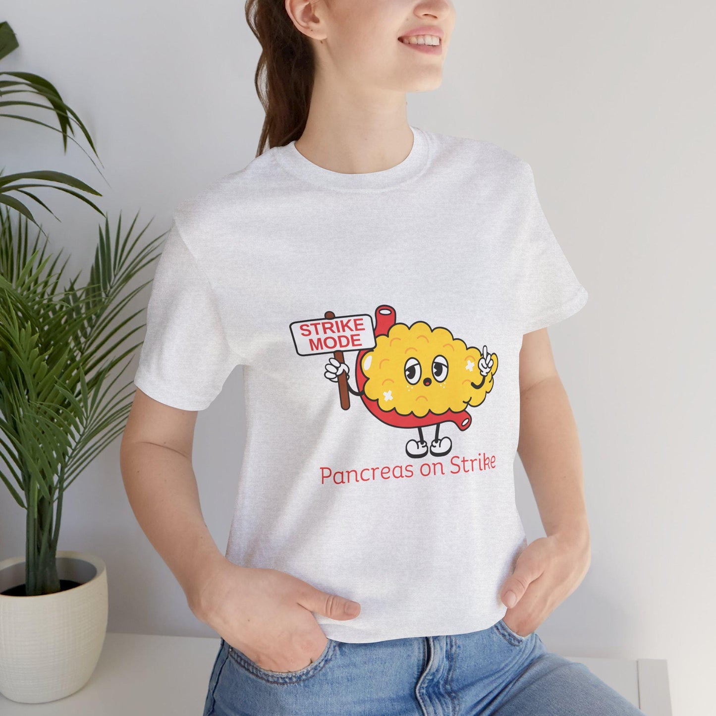 Pancreas on Strike T-shirt – Funny Diabetes Shirt – T1D Awareness