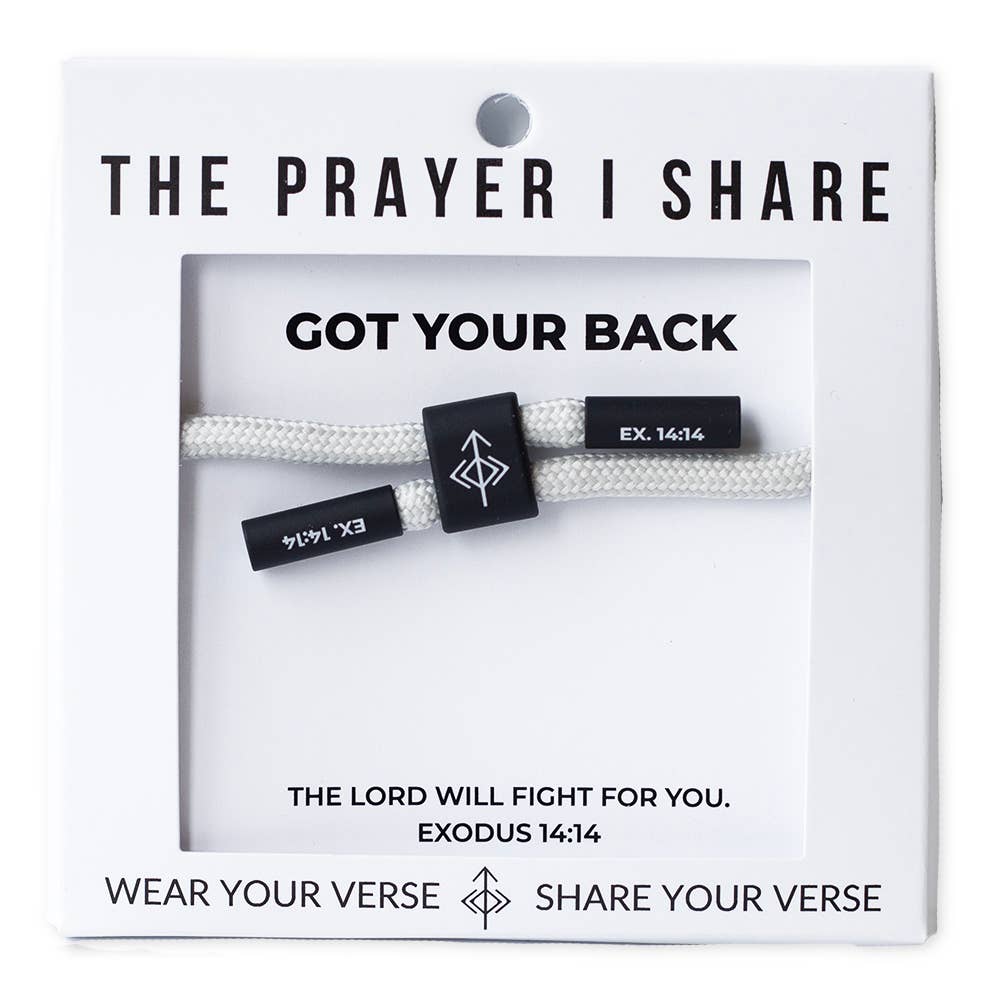 GOT YOUR BACK Bracelet, Christian Cord Bracelet