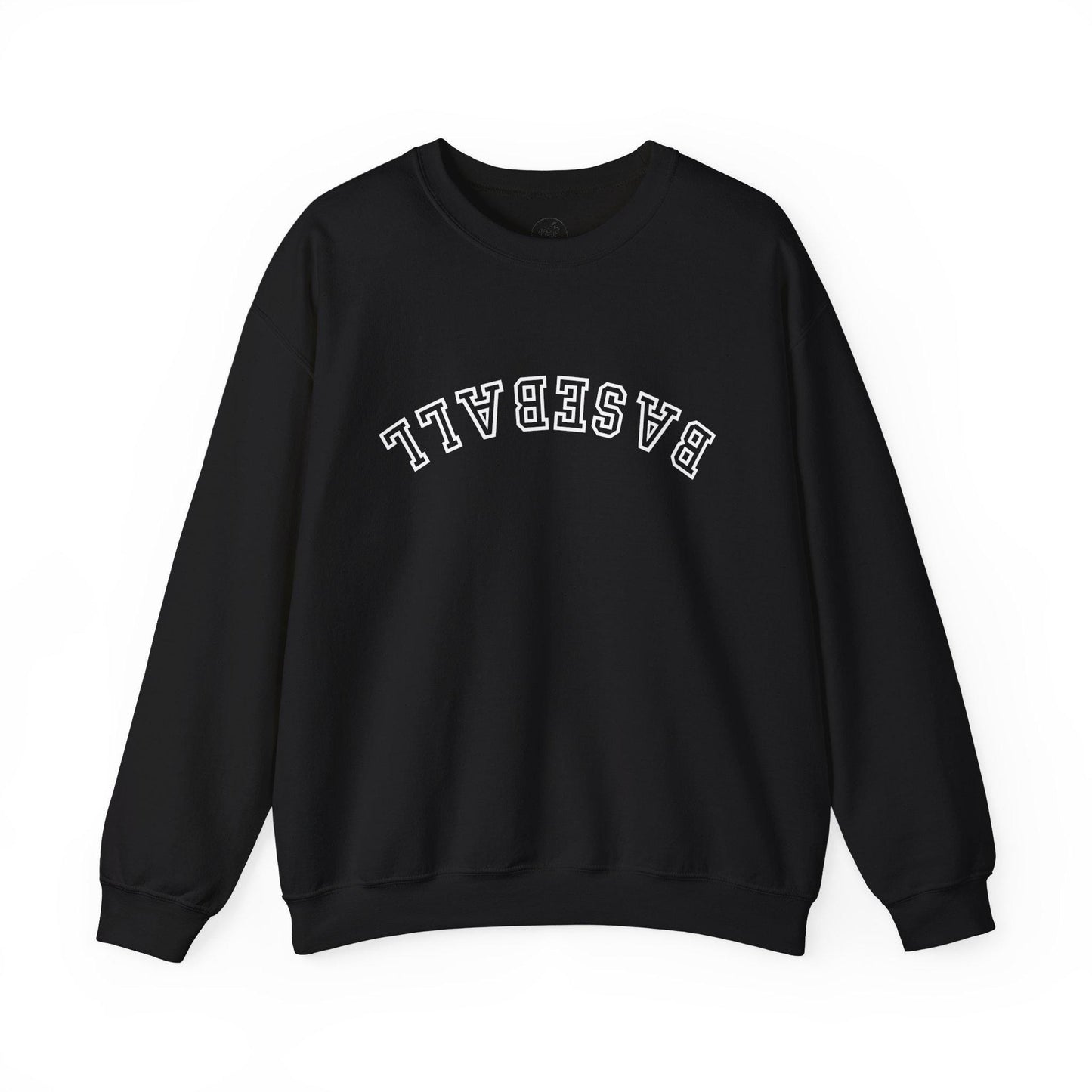 Upside-Down Baseball Unisex Sweatshirt, Baseball Lover, Sports Apparel, Gifts for Athletes, Casual Wear, Perfect for Game Days