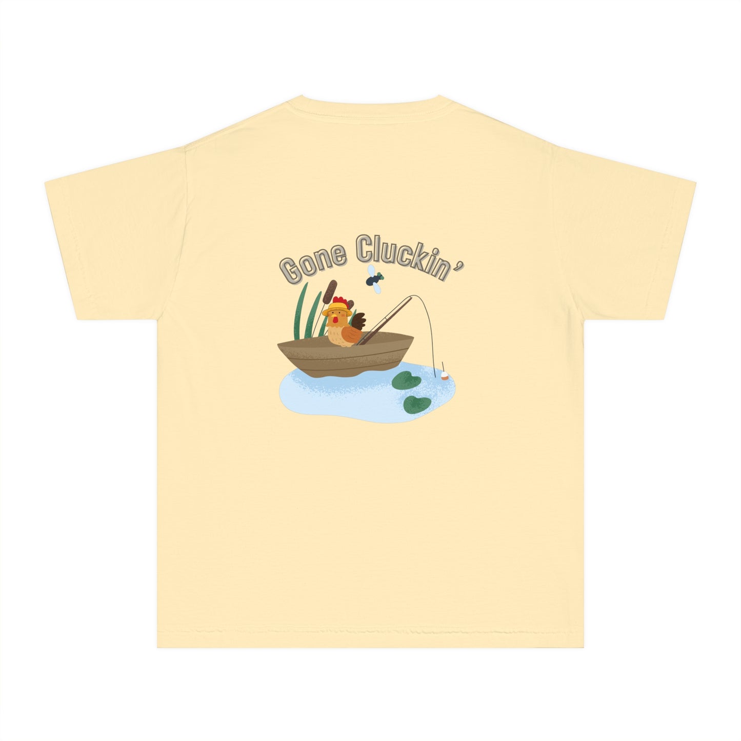 Roost & Ruffle - Youth Fishing Tee Gone Cluckin'