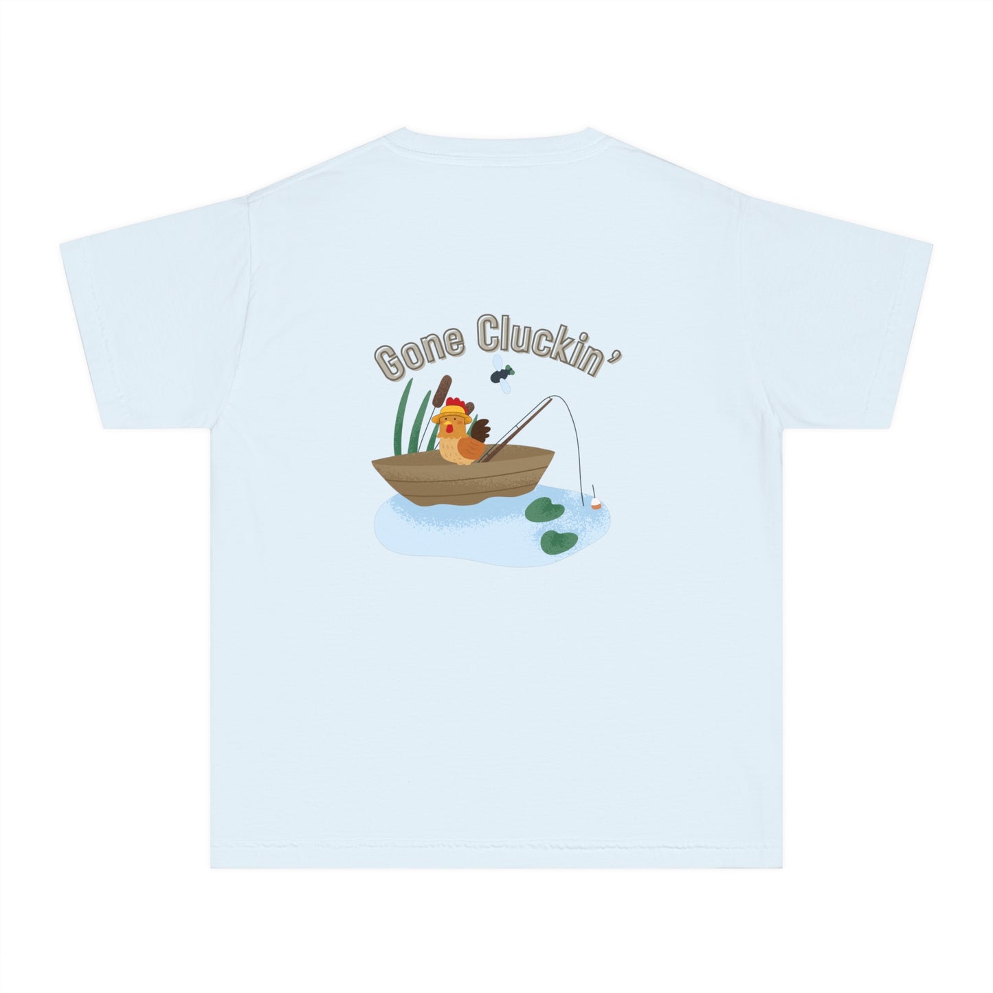 Roost & Ruffle - Youth Fishing Tee Gone Cluckin'