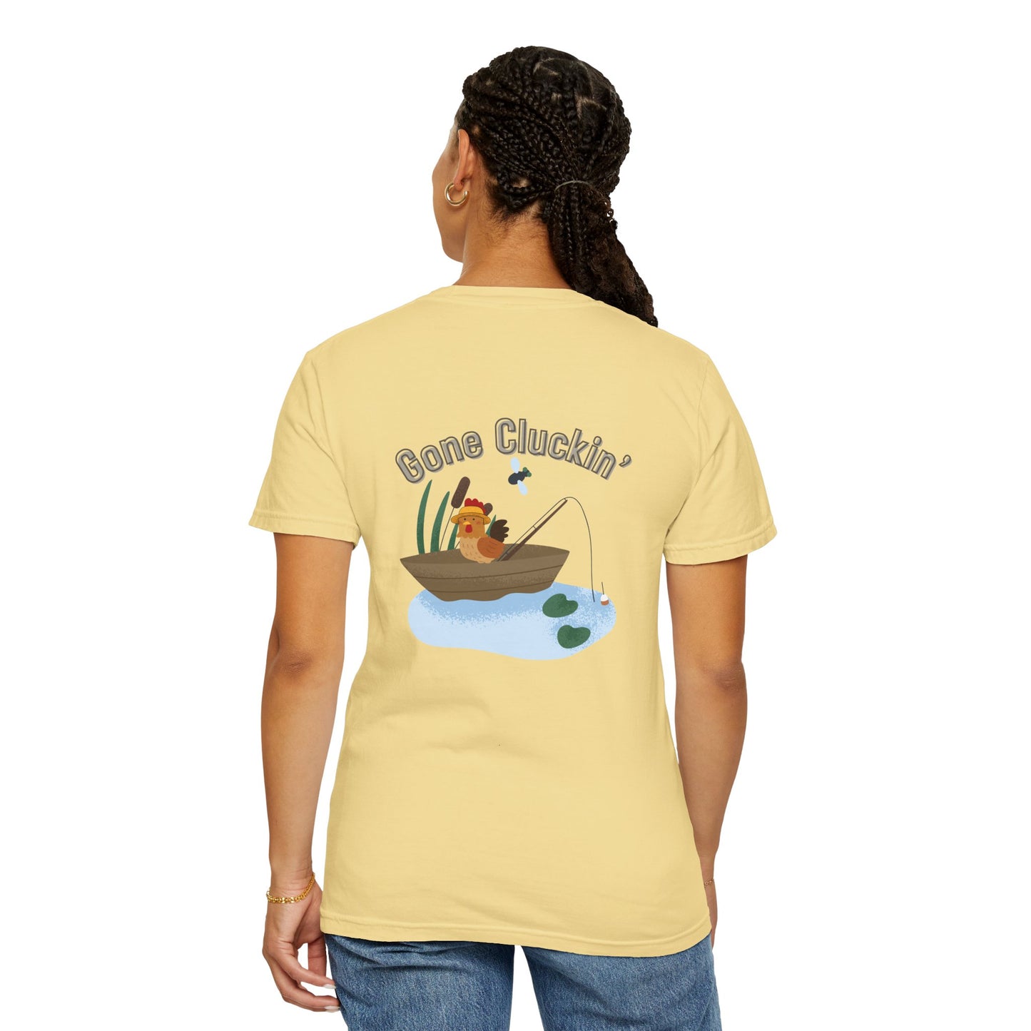 Roost & Ruffle Brand Unisex T-shirt - Gone Cluckin' Fishing T-Shirt