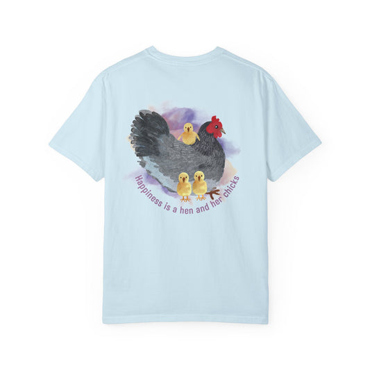 Roost & Ruffle Brand Unisex T-shirt - Happiness is... Hen & Chicks