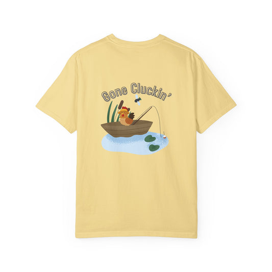 Roost & Ruffle Brand Unisex T-shirt - Gone Cluckin' Fishing T-Shirt