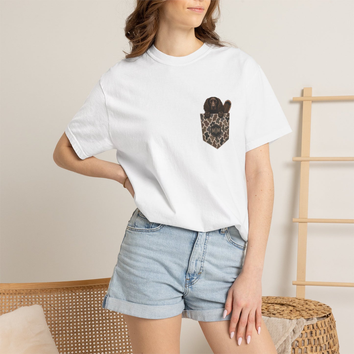 Turkey in Camouflage  Pocket T-Shirt | Hunting Turkey Graphic Tee