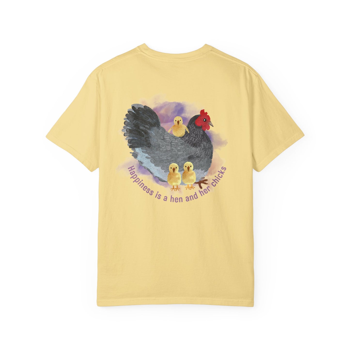 Roost & Ruffle Brand Unisex T-shirt - Happiness is... Hen & Chicks